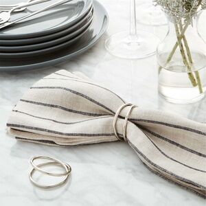 Crate and Barrel brand new 6 napkin Rings